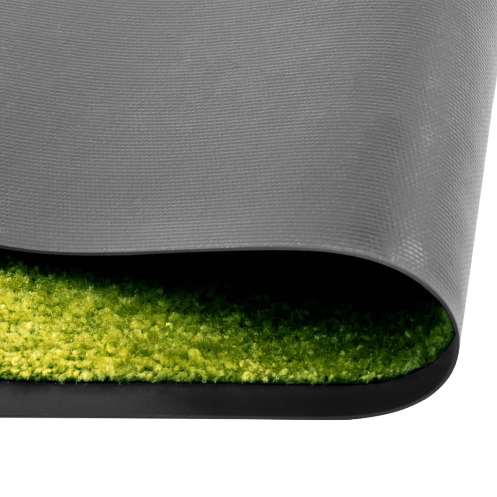 Tapete de porta lavável 90x120 cm verde
