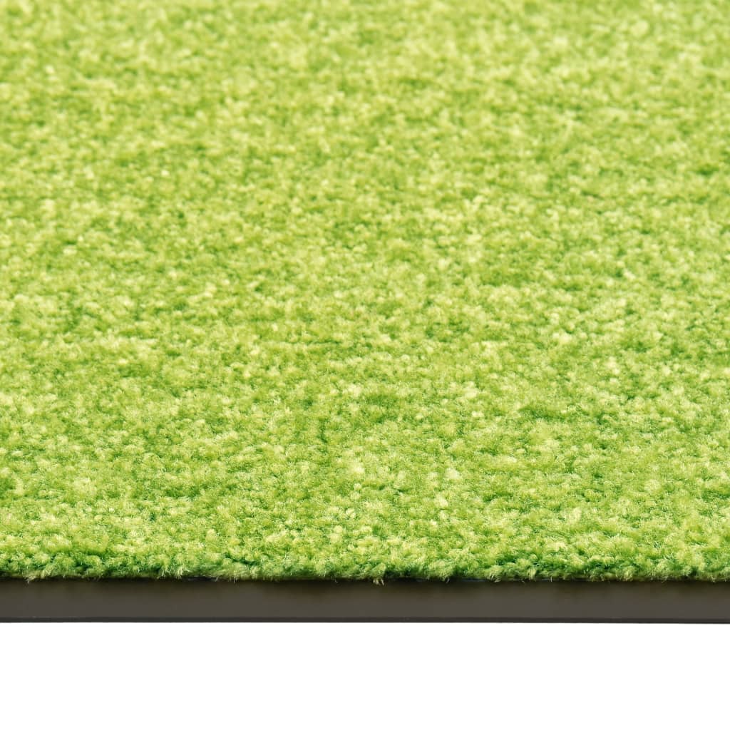 Tapete de porta lavável 90x120 cm verde