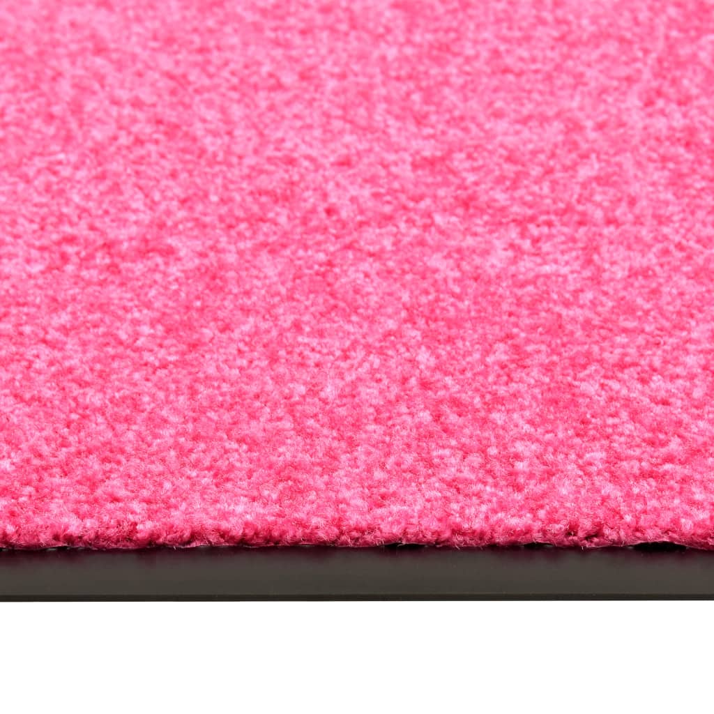 Tapete de porta lavável 60x180 cm rosa