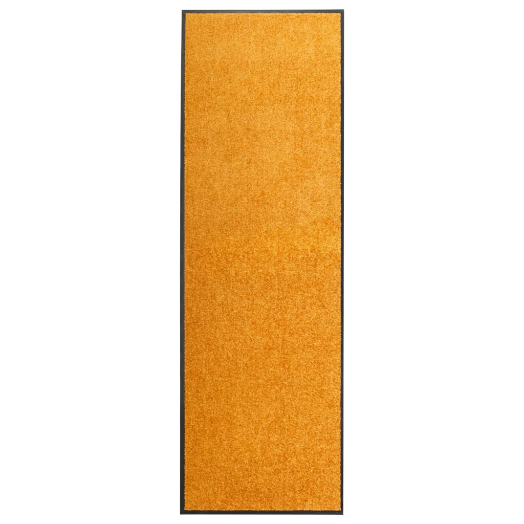 Tapete de porta lavável 60x180 cm laranja