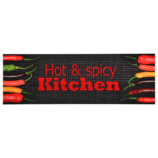 Tapete de cozinha lavável com design Hot&Spicy 45x150 cm