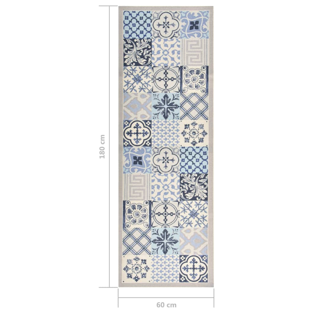 Tapete de cozinha lavável com design mosaicos 60x180 cm