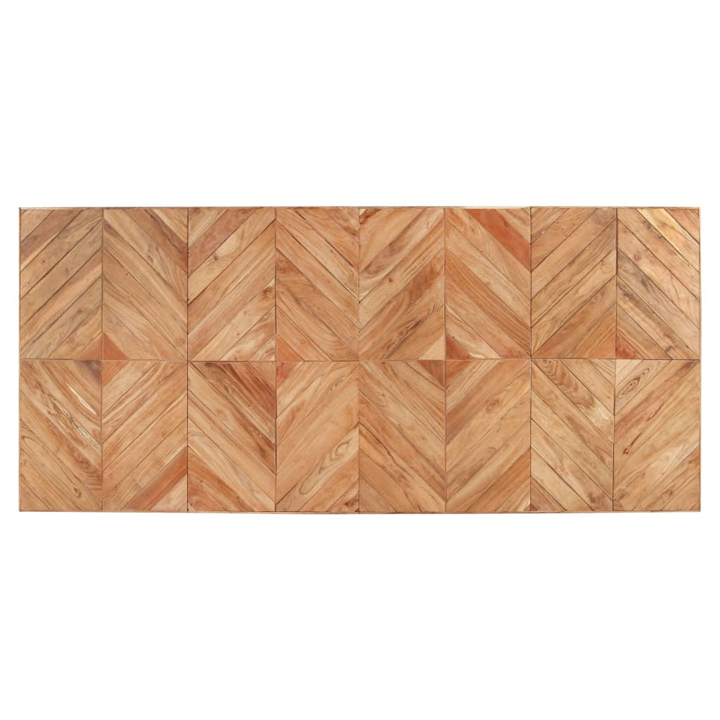 Mesa de jantar 200x90x76 cm madeira acácia maciça e mangueira