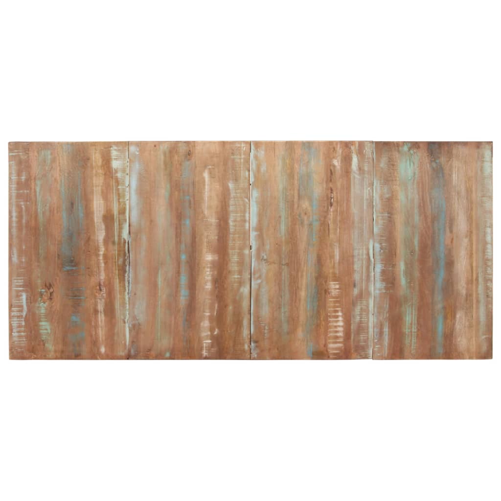 Mesa de jantar 200x90x76 cm madeira recuperada maciça