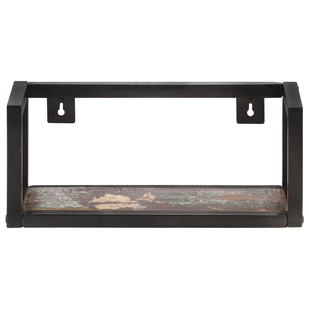 Prateleiras de parede 2 pcs 40 cm madeira recuperada maciça