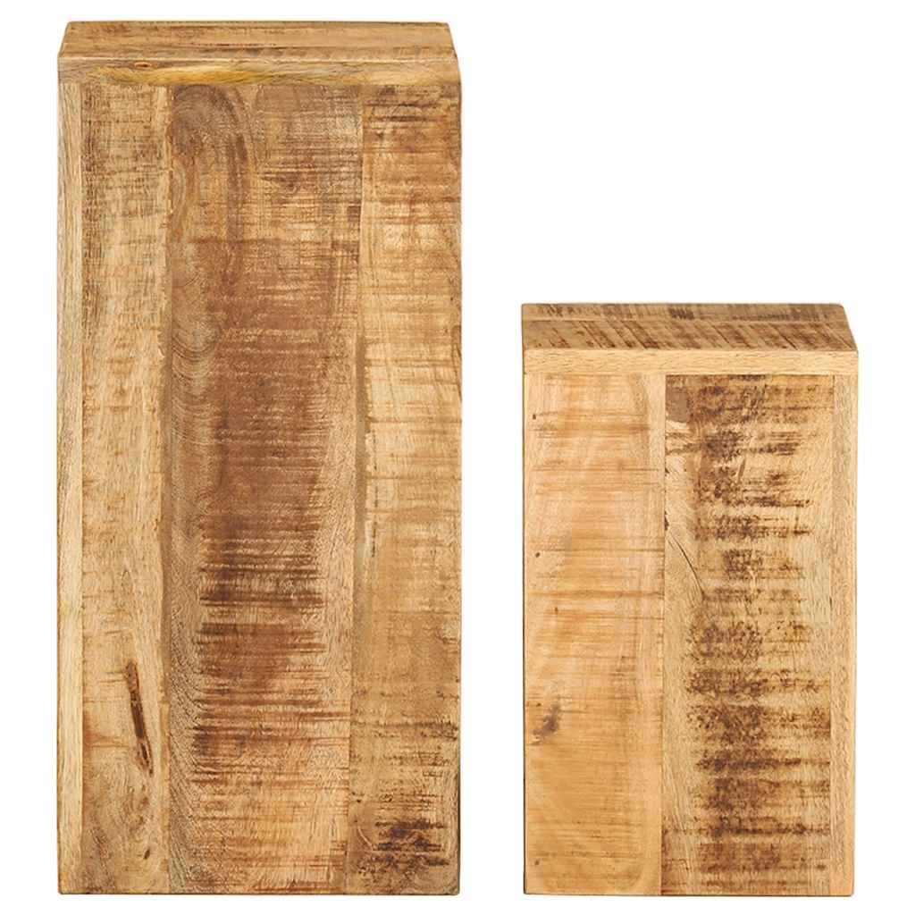 Suportes para plantas 2 pcs madeira de mangueira maciça