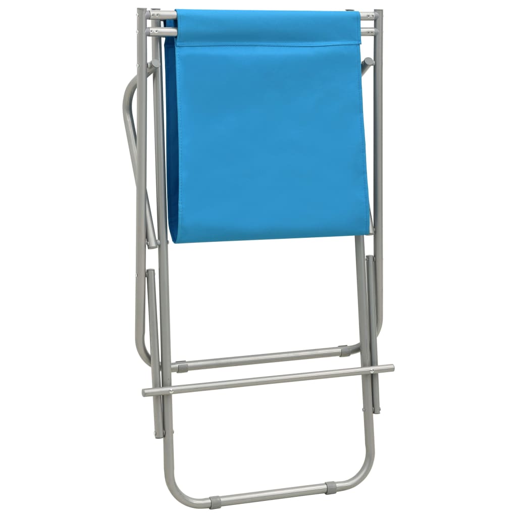 Cadeiras de baloiço 2 pcs aço azul