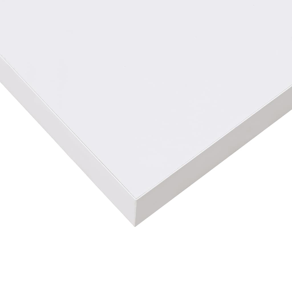 Prateleira parede suspensa 23x23,5x3,8 cm MDF branco brilhante