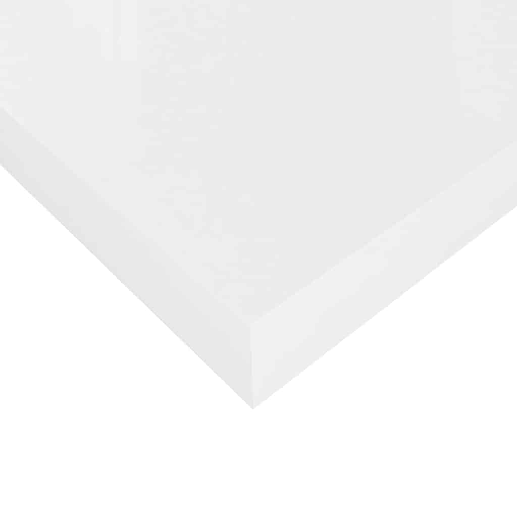 Prateleira de parede suspensa 50x23x3,8 cm MDF branco