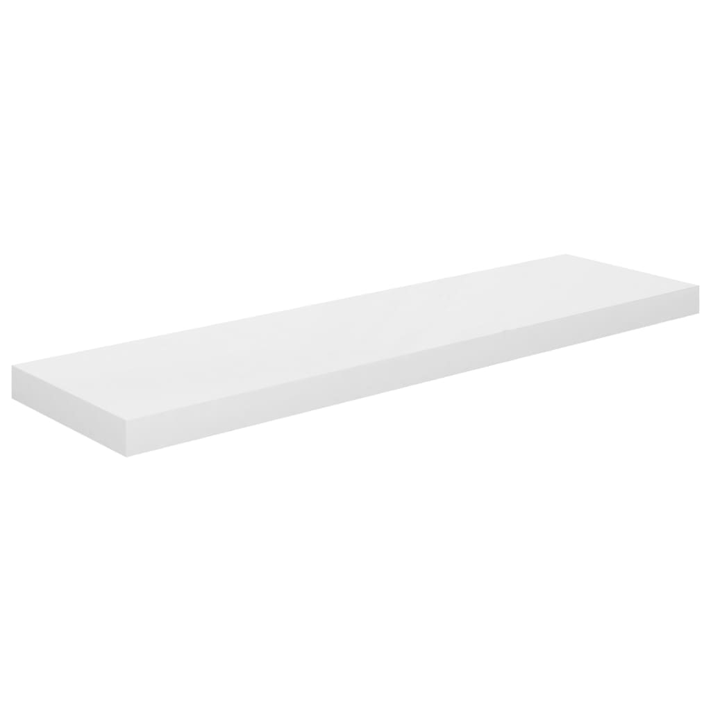 Prateleiras de parede suspensas 2 pcs 90x23,5x3,8cm MDF branco