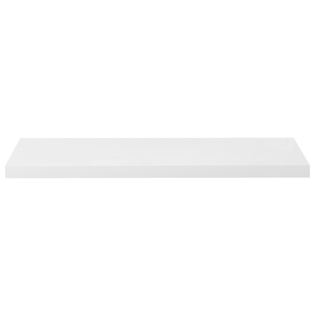 Prateleiras de parede suspensas 4 pcs 90x23,5x3,8cm MDF branco
