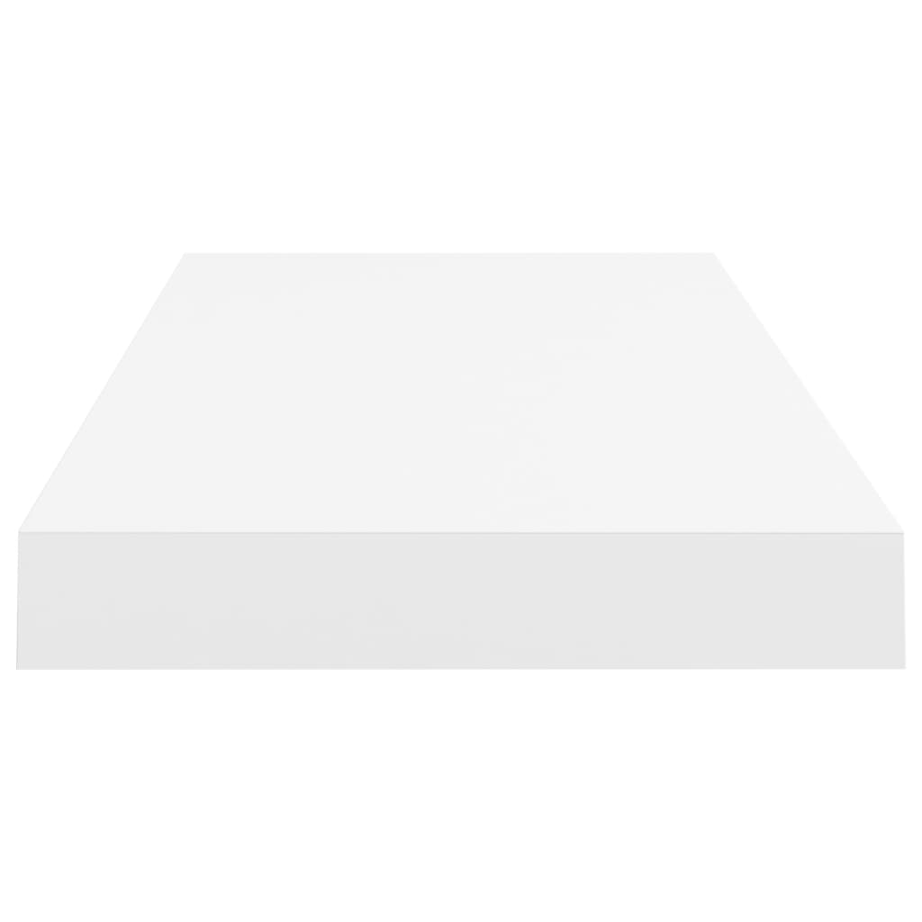Prateleira de parede suspensa 60x23,5x3,8 cm MDF branco