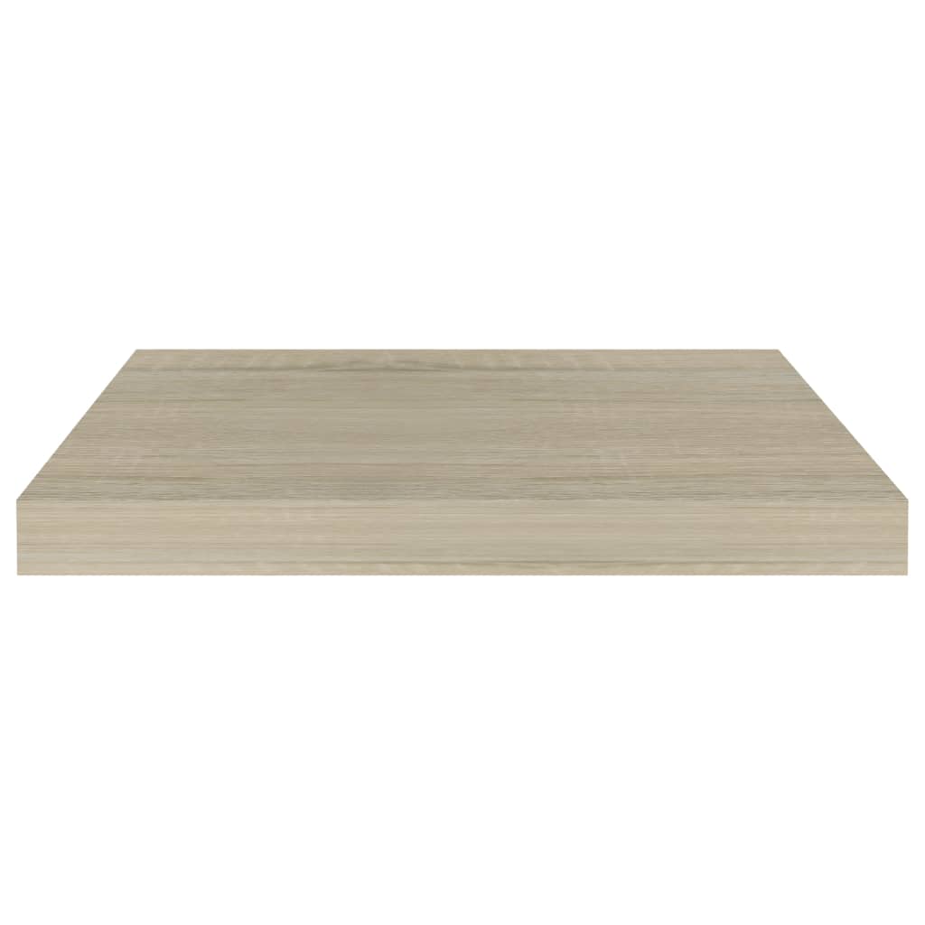Prateleiras de parede suspensas 2 pcs 50x23x3,8cm MDF carvalho