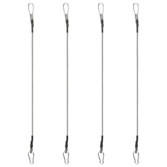 Cordas com mosquetão 4 pcs borracha
