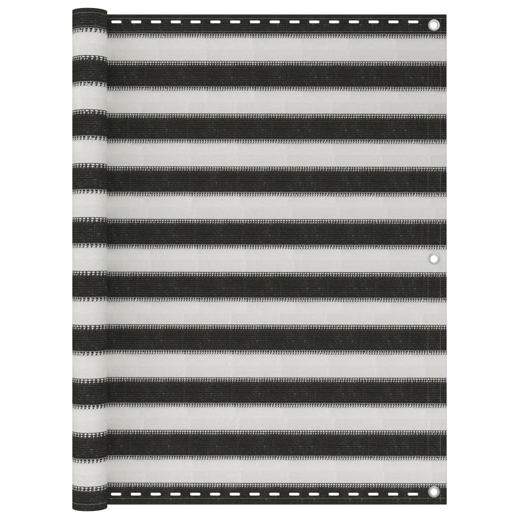 Tela varanda PEAD 120x600 cm antracite e branco