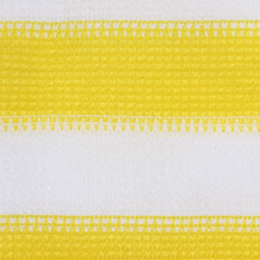 Tela de varanda 120x500 cm PEAD amarelo e branco