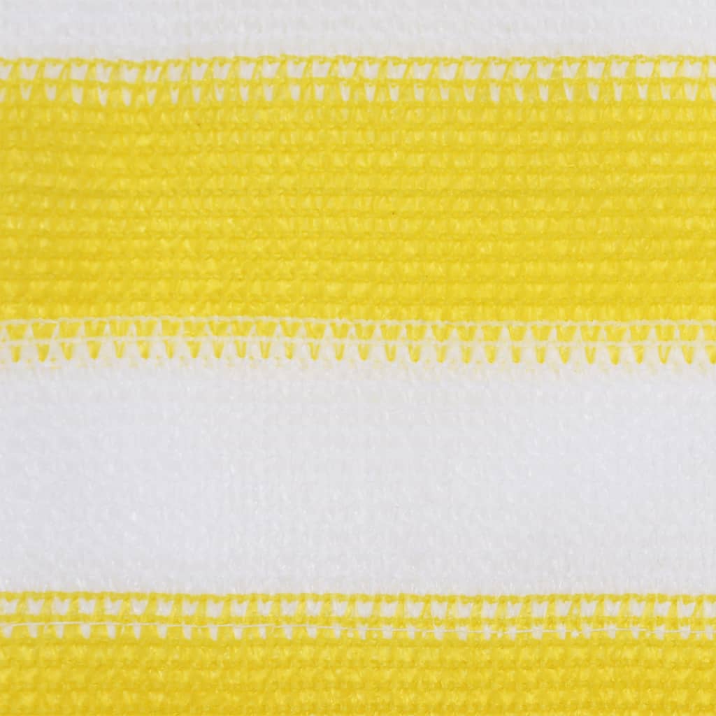 Tela de varanda 120x600 cm PEAD amarelo e branco