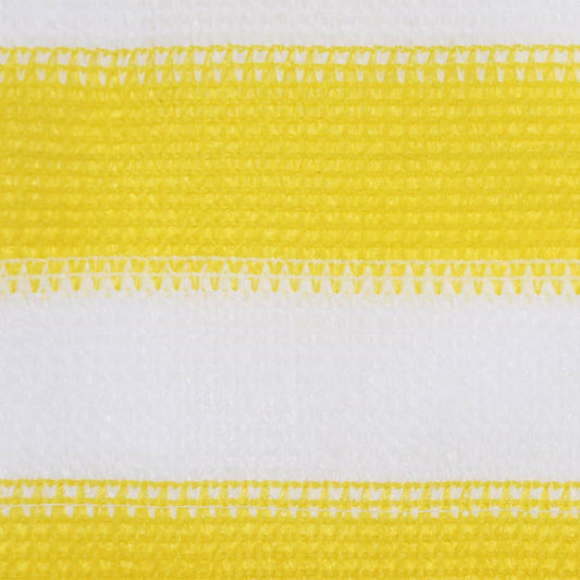 Tela de varanda 120x600 cm PEAD amarelo e branco