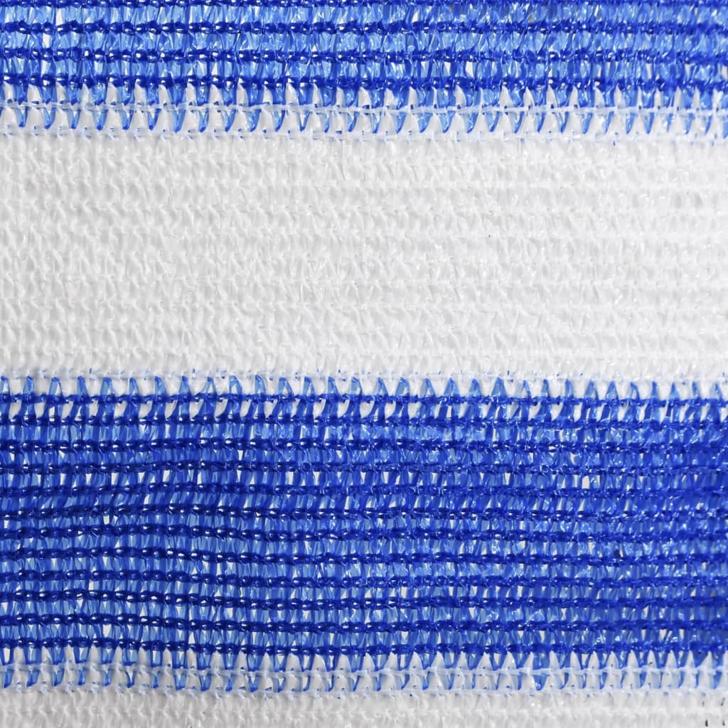 Tela de varanda 90x400 cm PEAD azul e branco