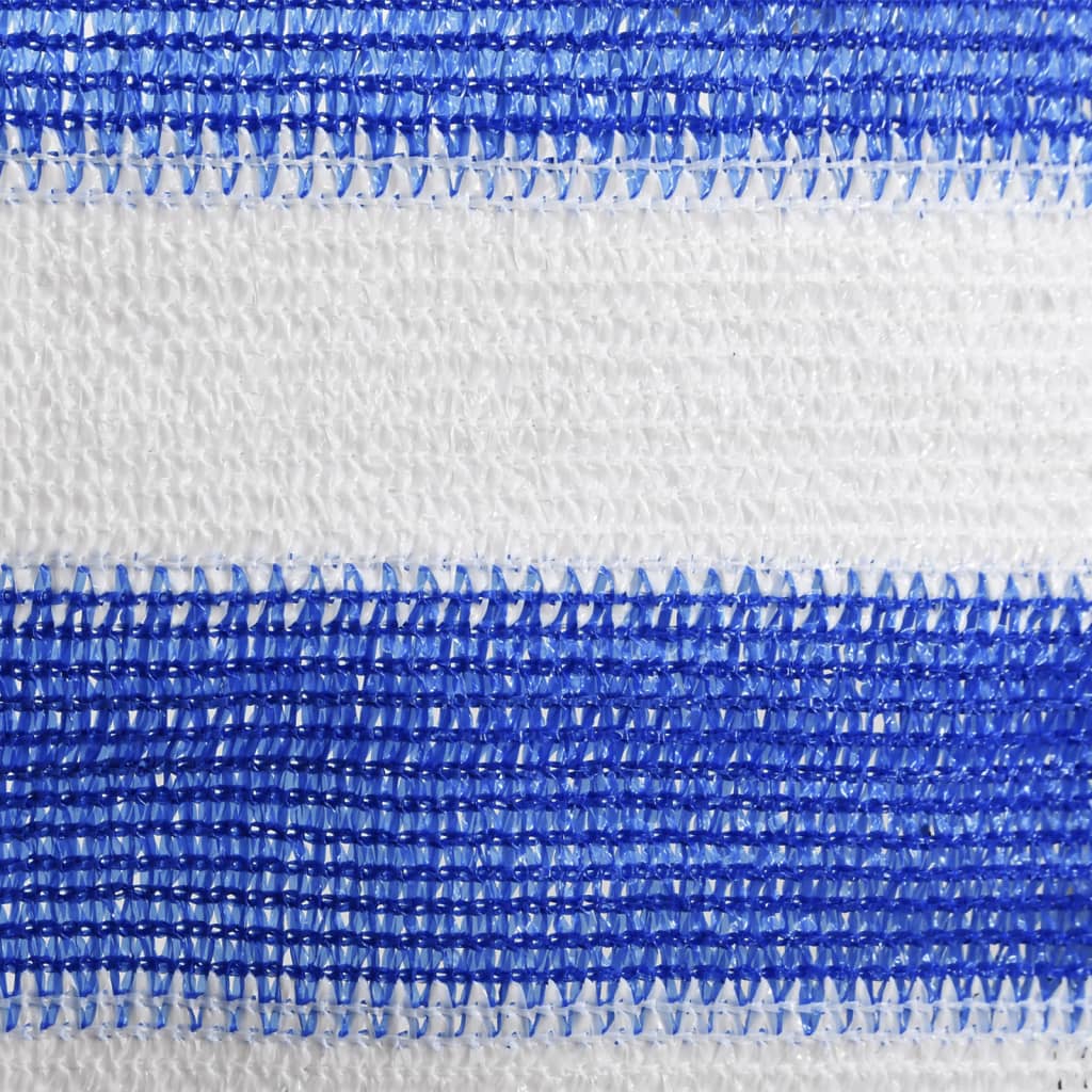 Tela de varanda 120x300 cm PEAD azul e branco