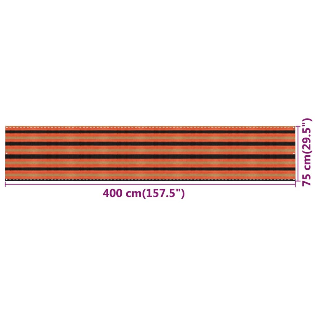 Tela varanda PEAD 75x400 cm multicor