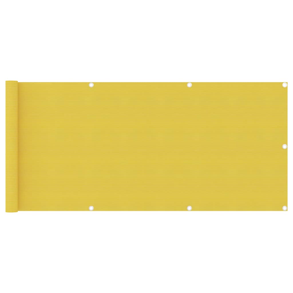 Tela de varanda 75x500 cm PEAD cor amarelo