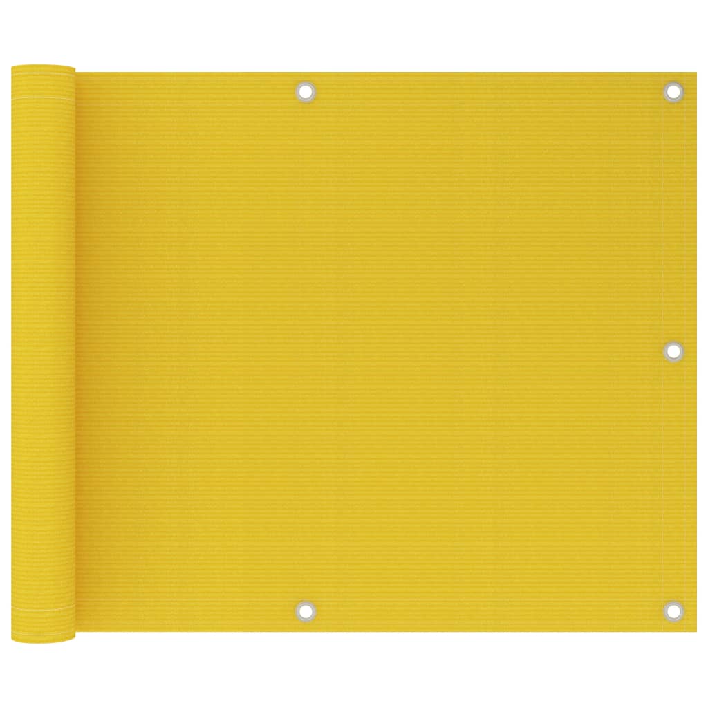 Tela de varanda 75x600 cm PEAD cor amarelo