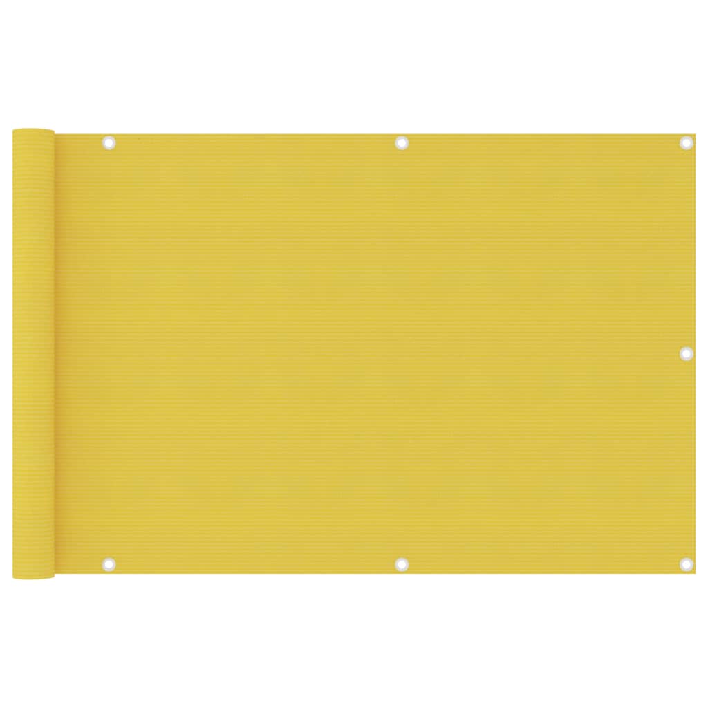Tela de varanda 90x400 cm PEAD cor amarelo
