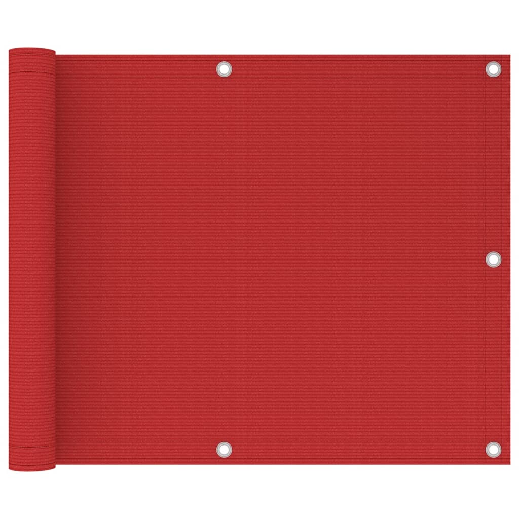 Tela de varanda 75x300 cm PEAD vermelho