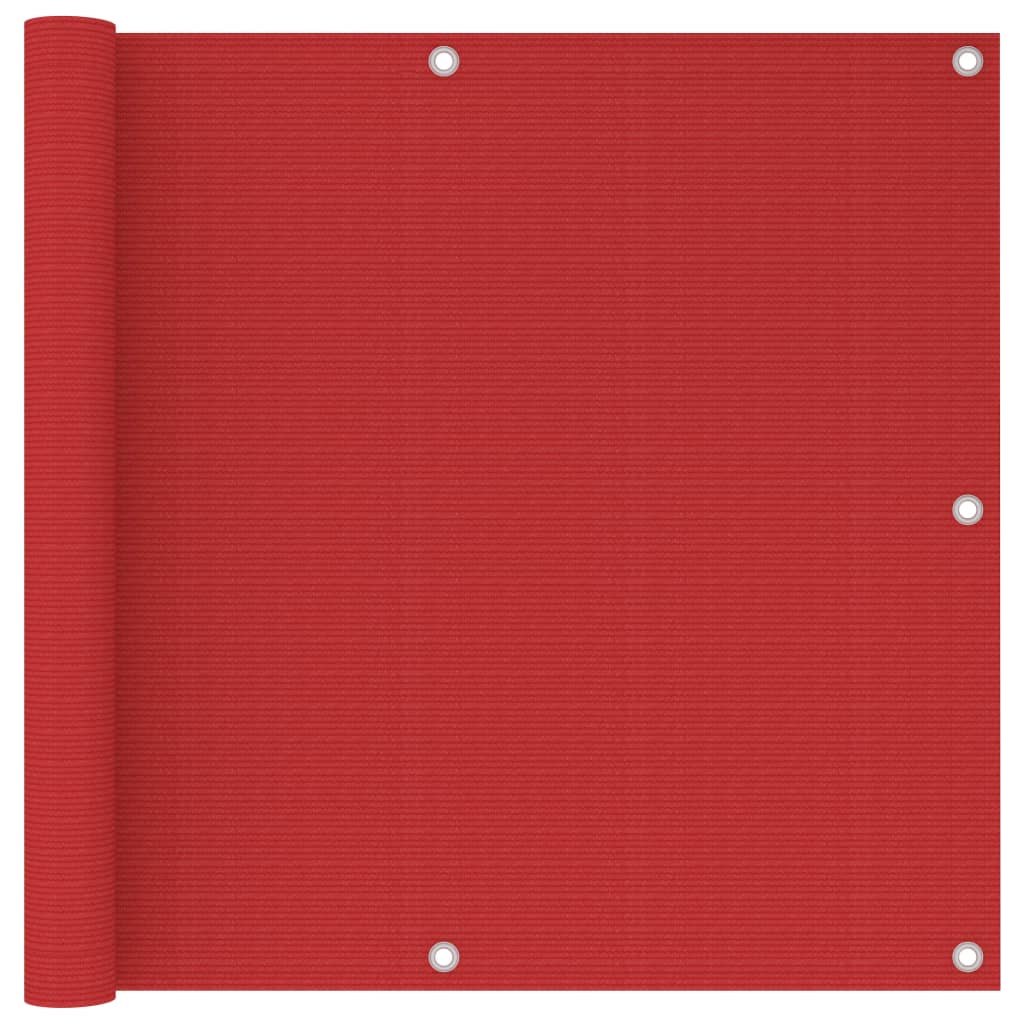 Tela de varanda 90x300 cm PEAD vermelho