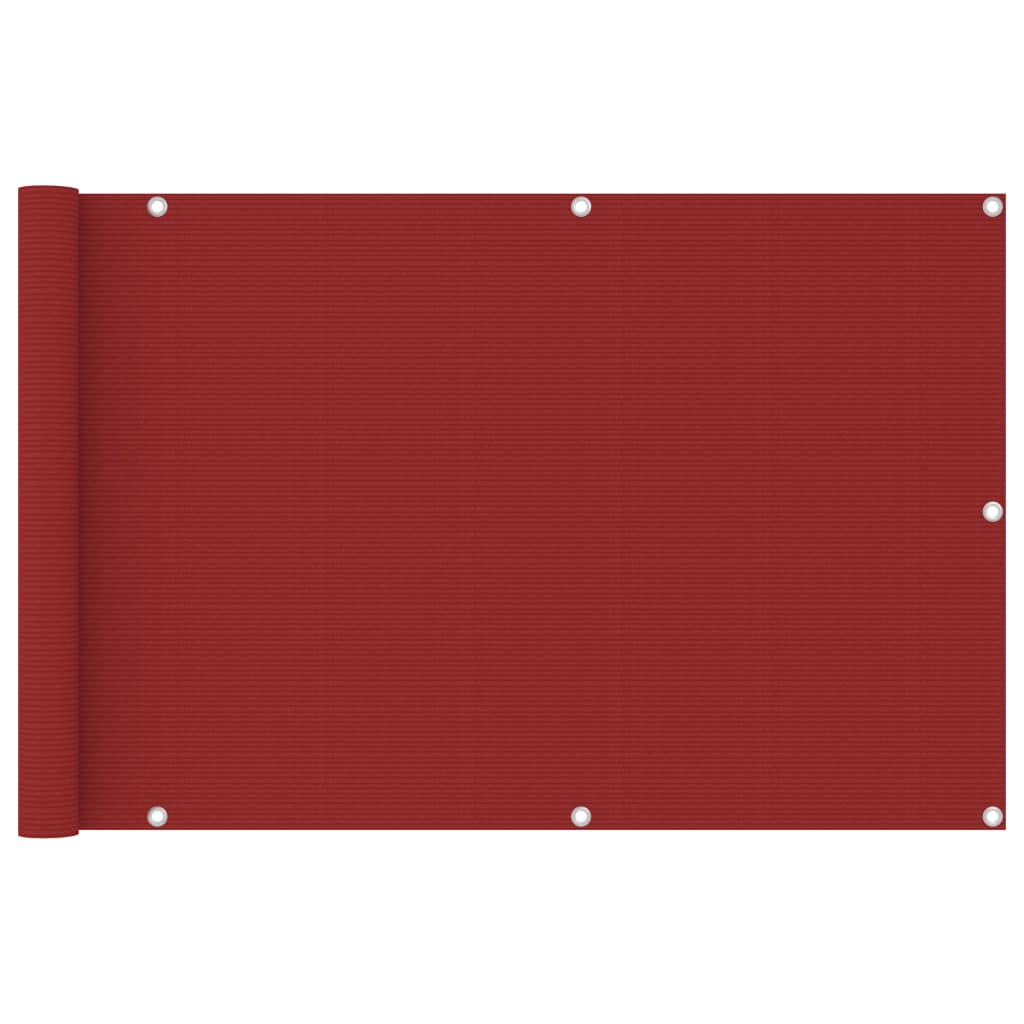 Tela de varanda 90x400 cm PEAD vermelho