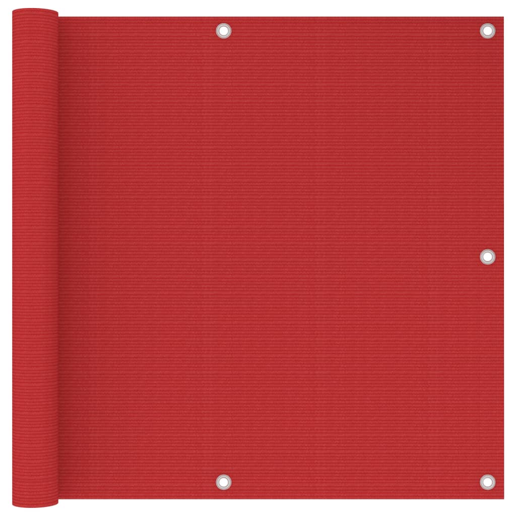 Tela de varanda 90x500 cm PEAD vermelho