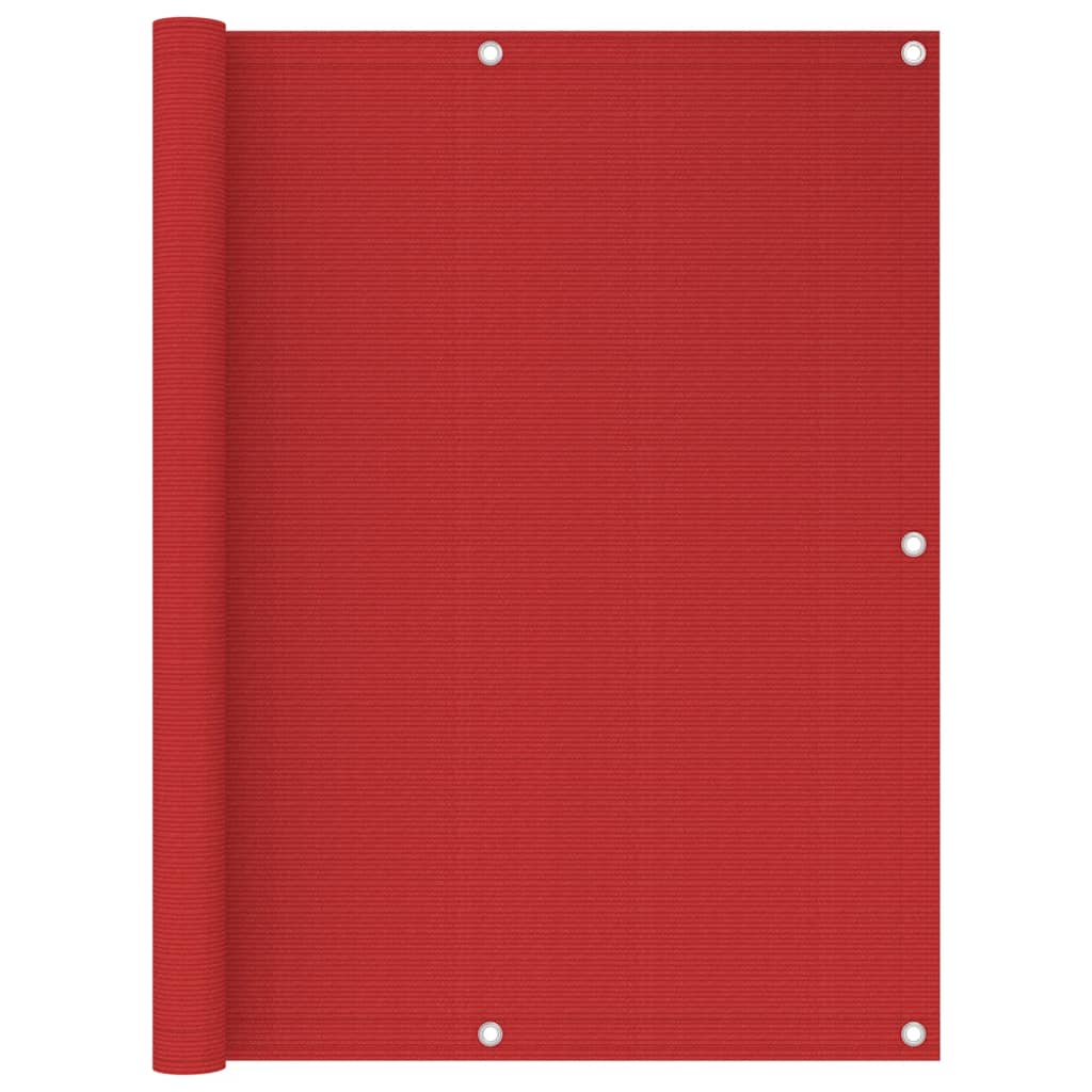 Tela de varanda 120x500 cm PEAD vermelho