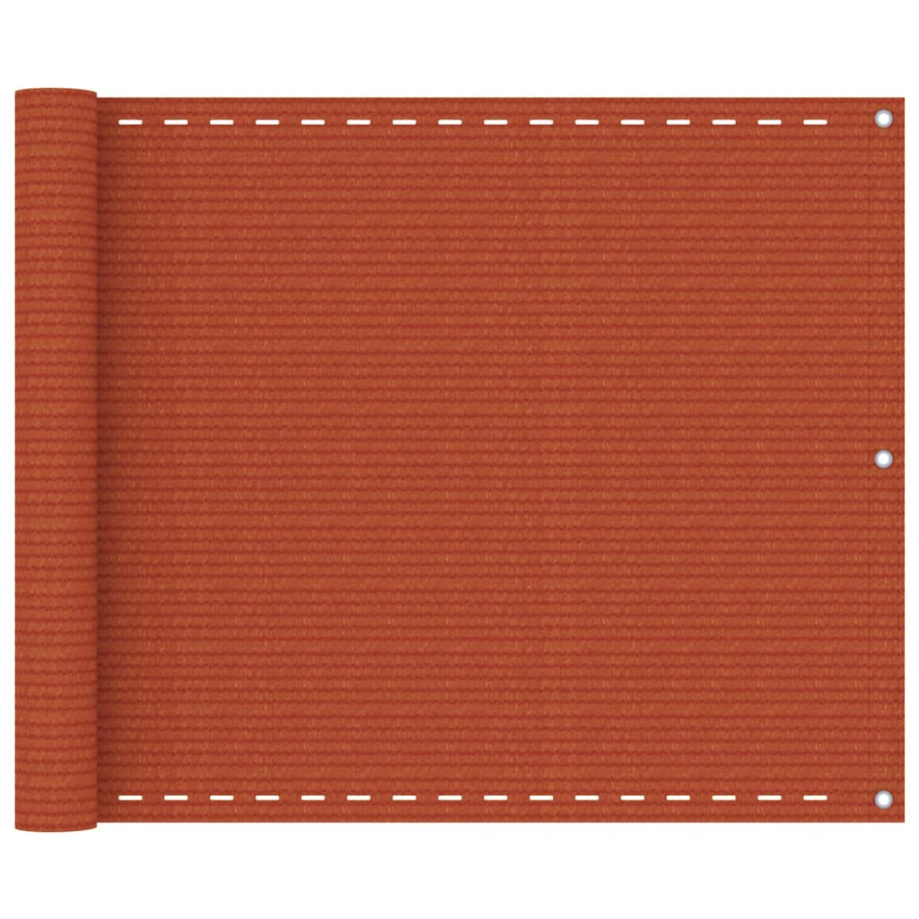 Tela varanda PEAD 75x400 cm laranja