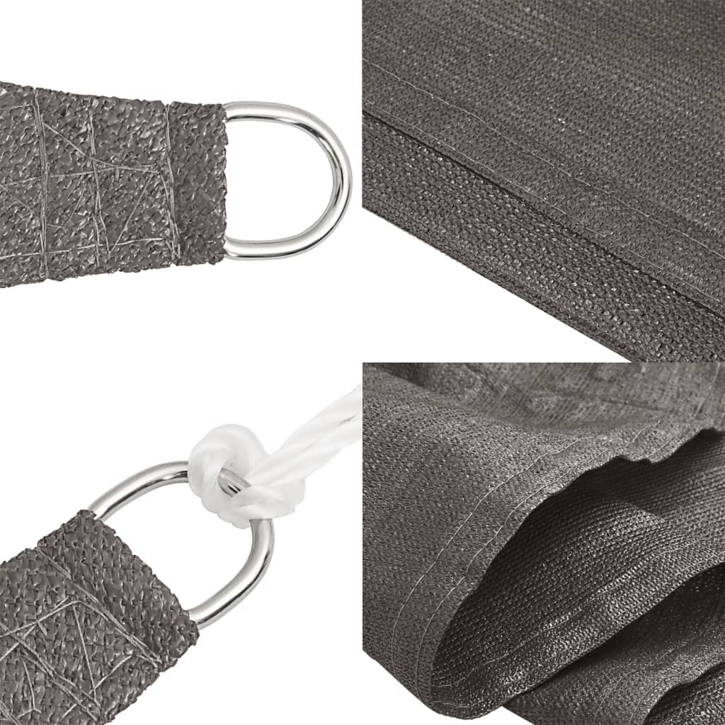 Para-sol estilo vela 160 g/m² 2x3 m PEAD antracite