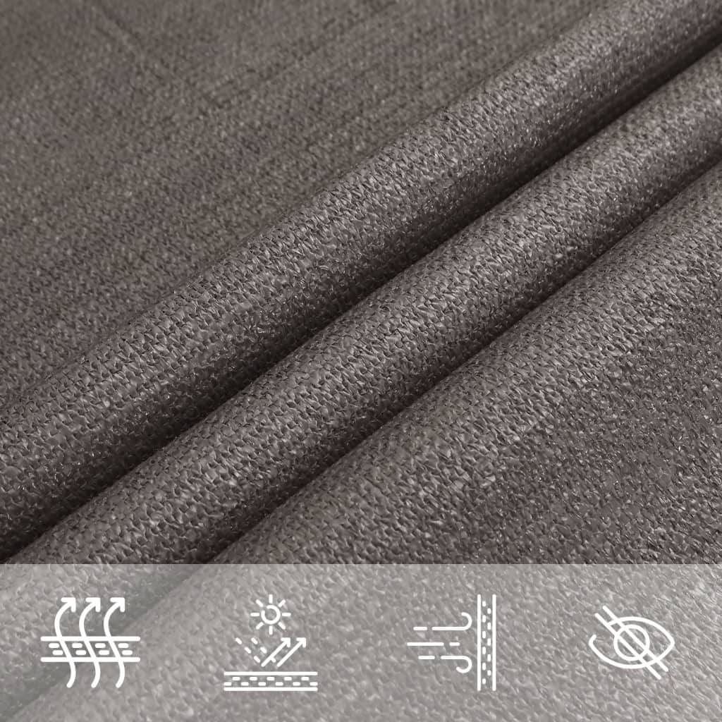Para-sol estilo vela 160 g/m² 5x5x6 m PEAD antracite