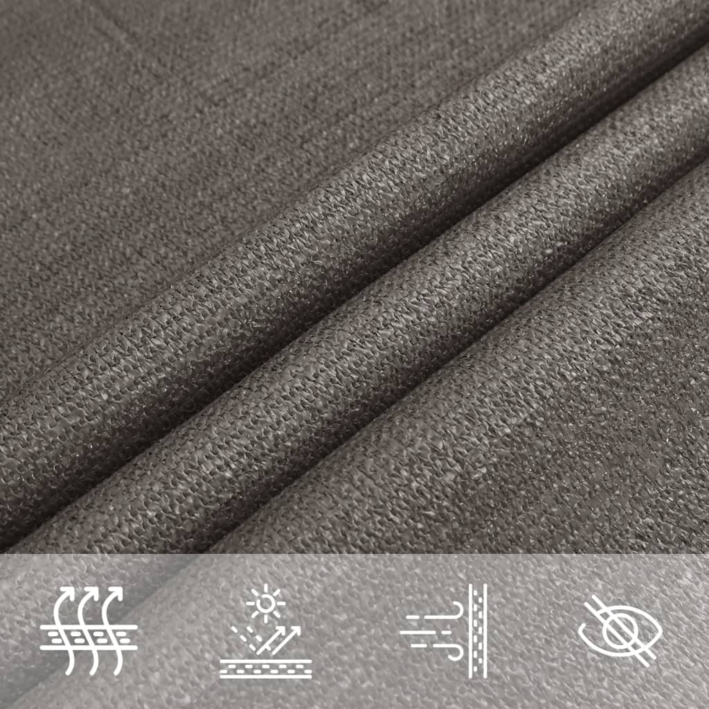 Para-sol estilo vela 160 g/m² 3/4x2 m PEAD antracite