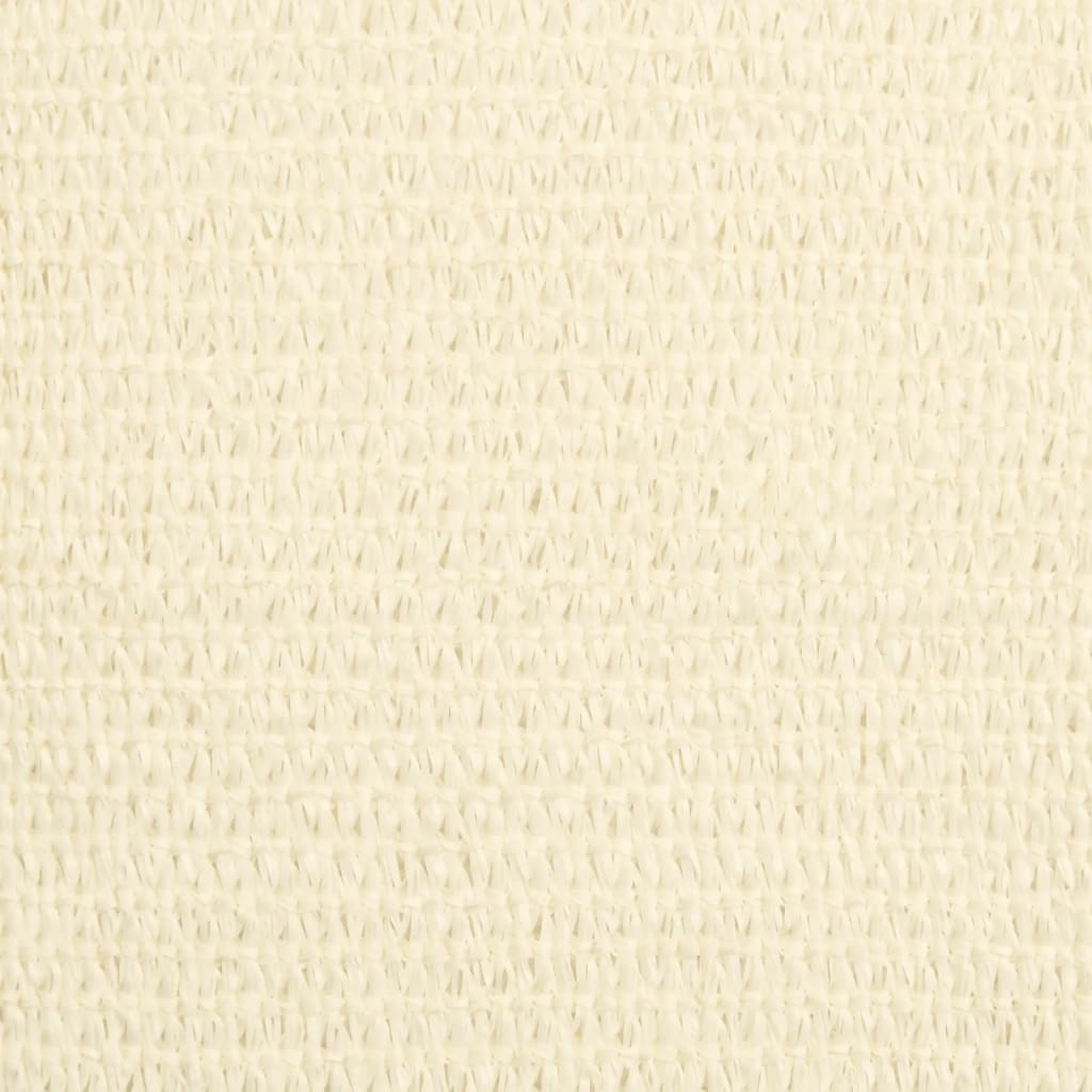 Para-sol estilo vela 160 g/m² 7x7 m PEAD cor creme