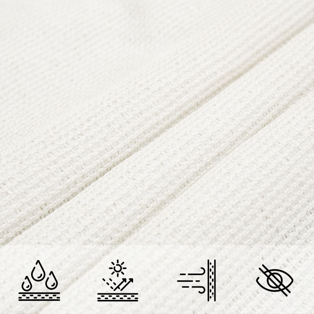 Para-sol estilo vela 160 g/m² 2x3,5 m PEAD branco