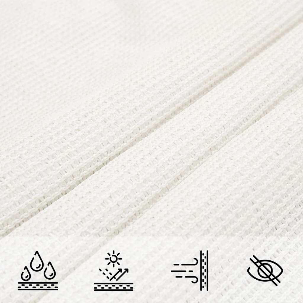 Para-sol estilo vela 160 g/m² 3x5 m PEAD branco