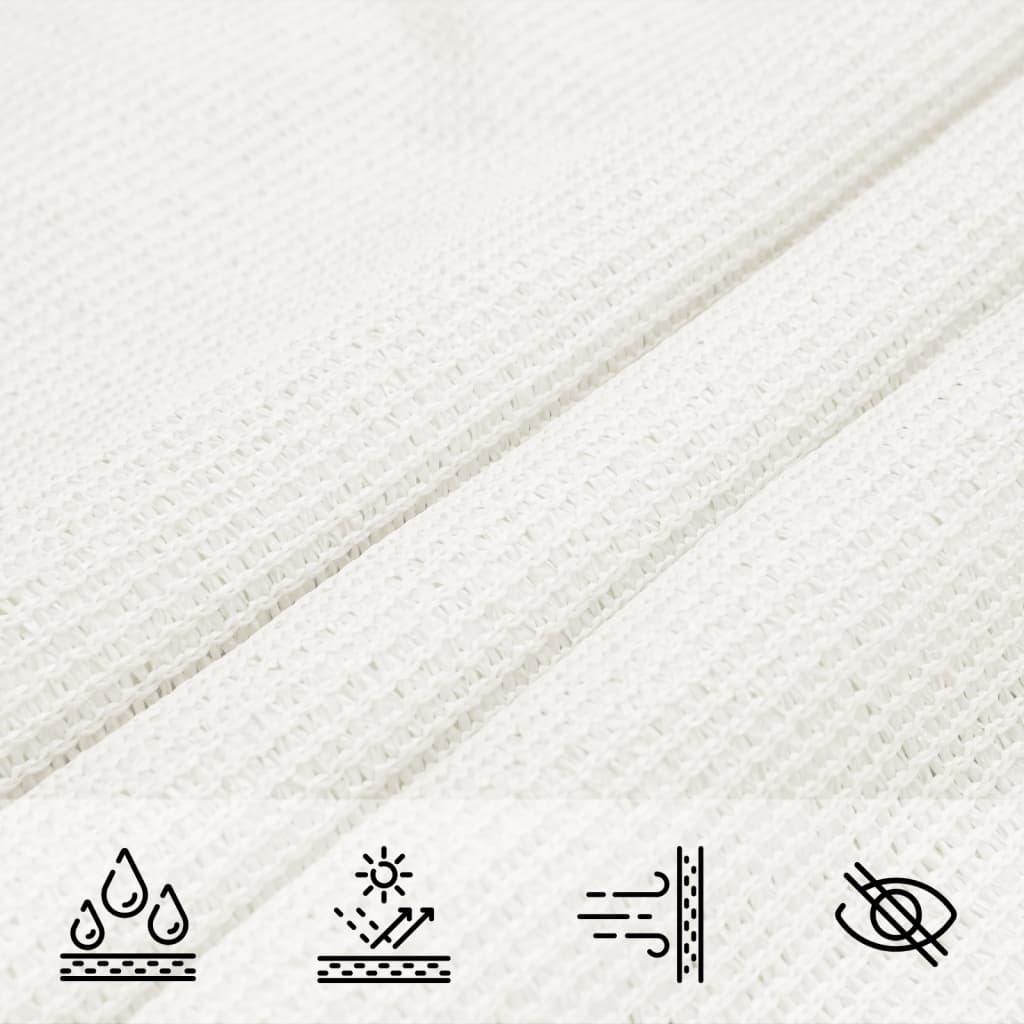 Para-sol estilo vela 160 g/m² 5x5x6 m PEAD branco