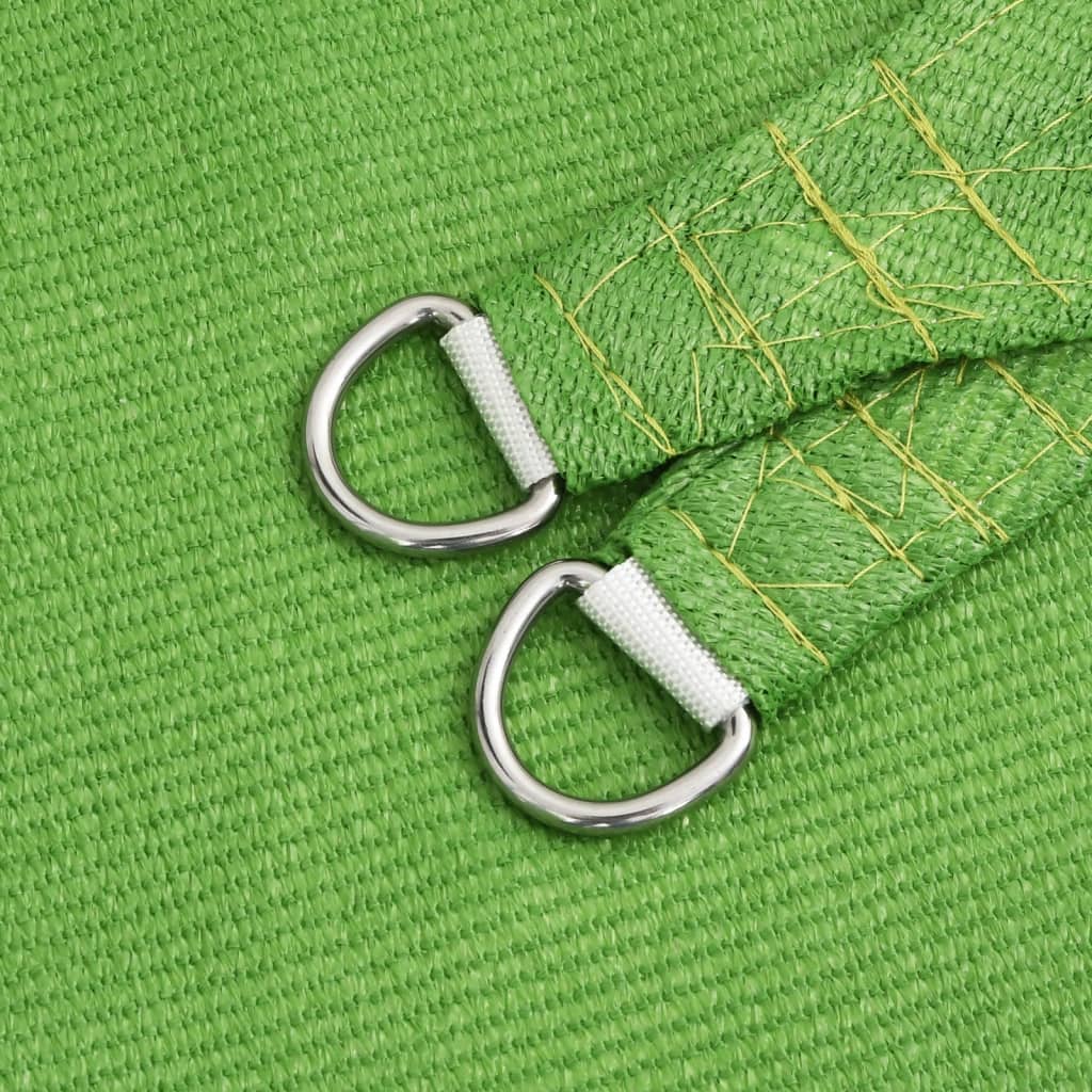 Para-sol estilo vela 160 g/m² 2x2,5 m PEAD verde-claro
