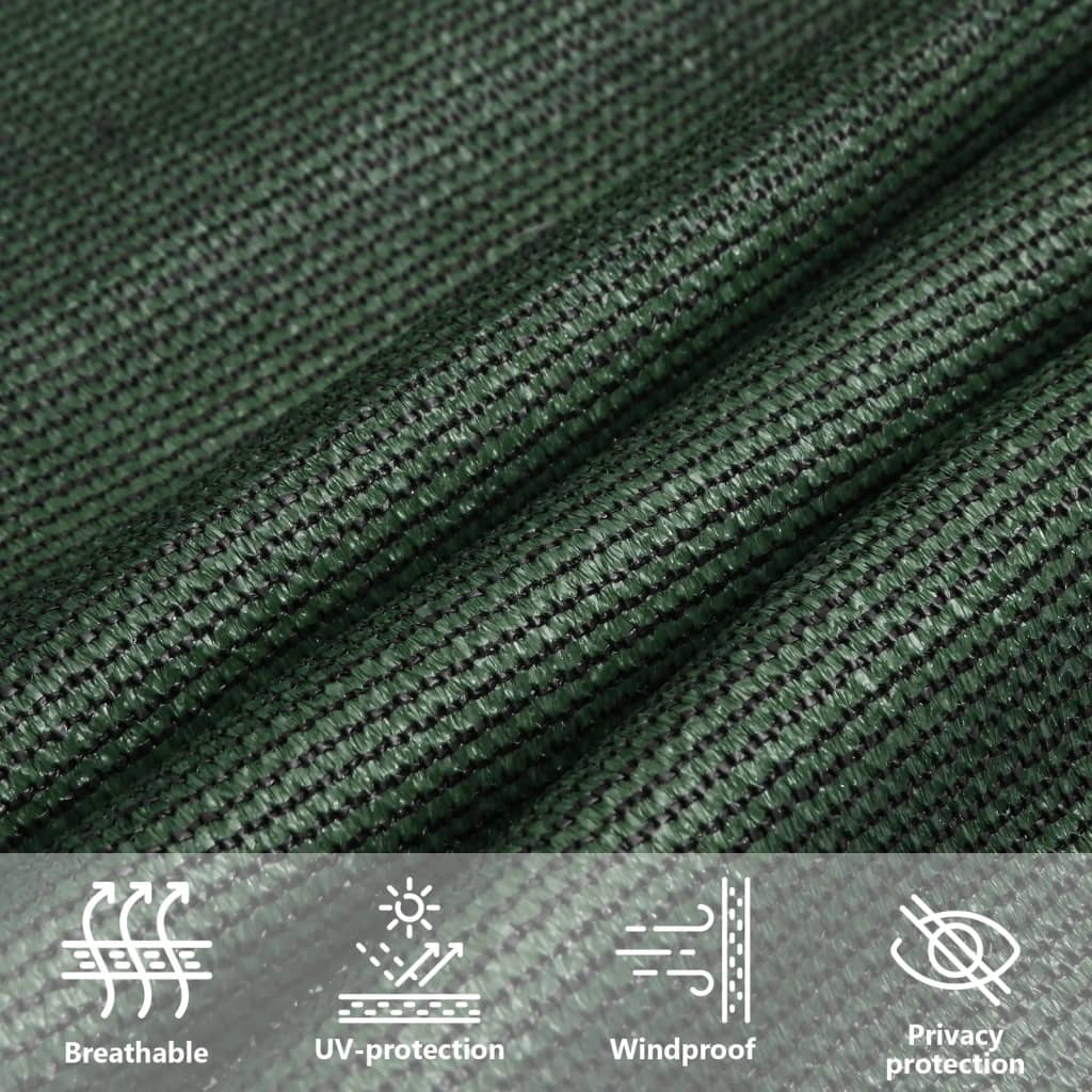 Para-sol estilo vela 160 g/m² 3,5x4,5 m PEAD verde-claro