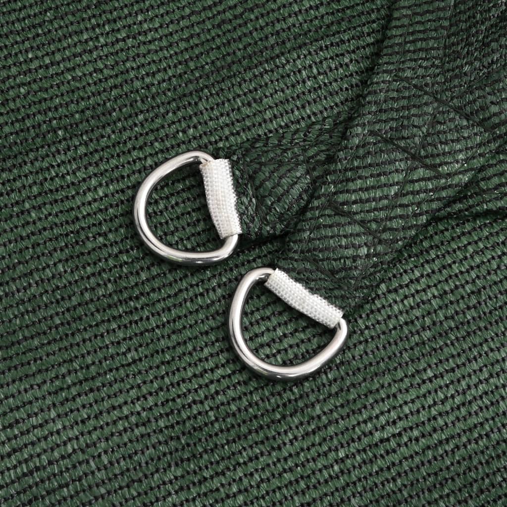 Para-sol estilo vela 160 g/m² 4/5x4 m PEAD verde-escuro