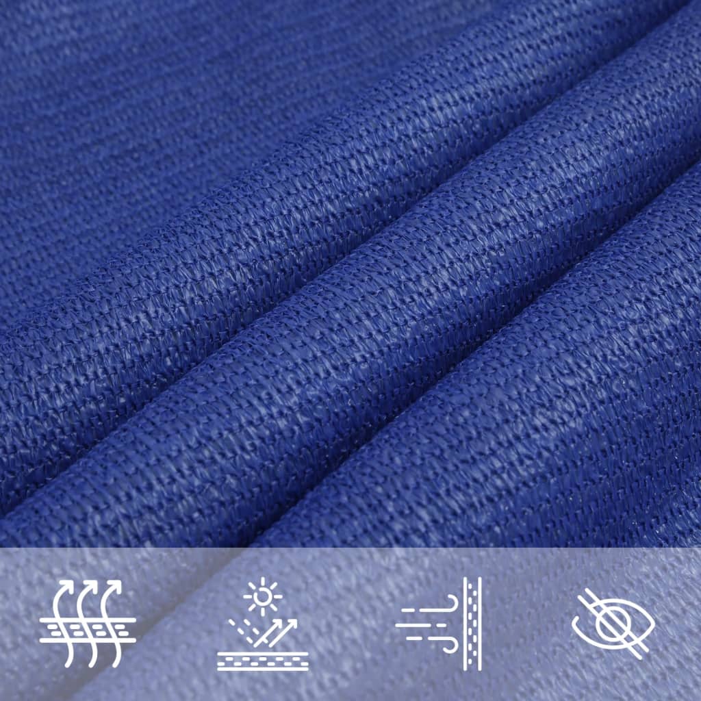 Para-sol estilo vela 160 g/m² 2,5x3 m PEAD azul