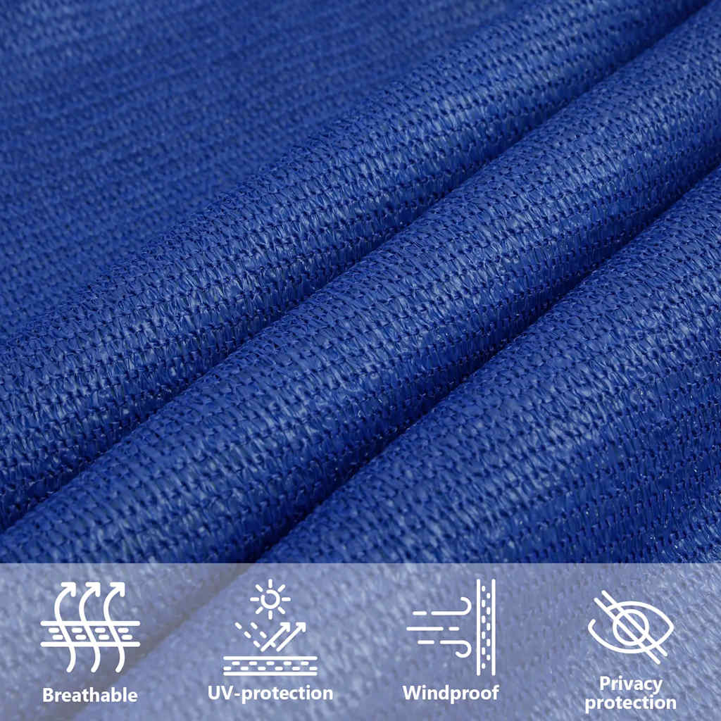 Para-sol estilo vela retangular 160 g/m² 5x8 m PEAD azul