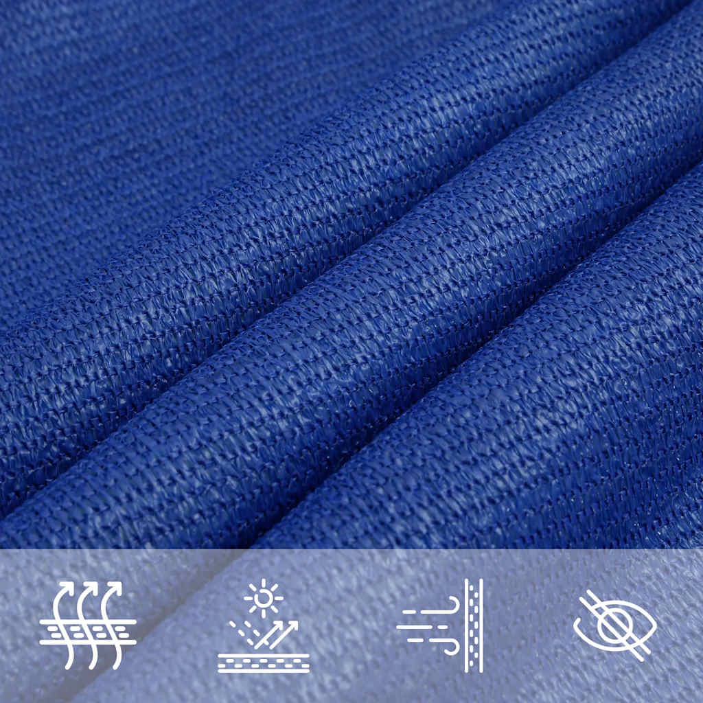 Para-sol estilo vela trapézio 160 g/m² 4/5x4 m PEAD azul