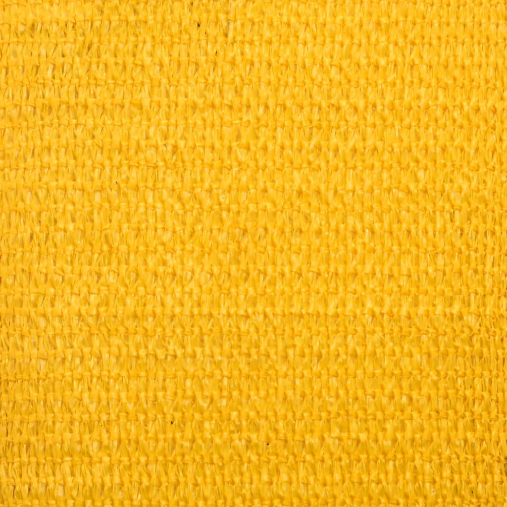 Para-sol estilo vela quadrado 160 g/m² 7x7 m PEAD amarelo