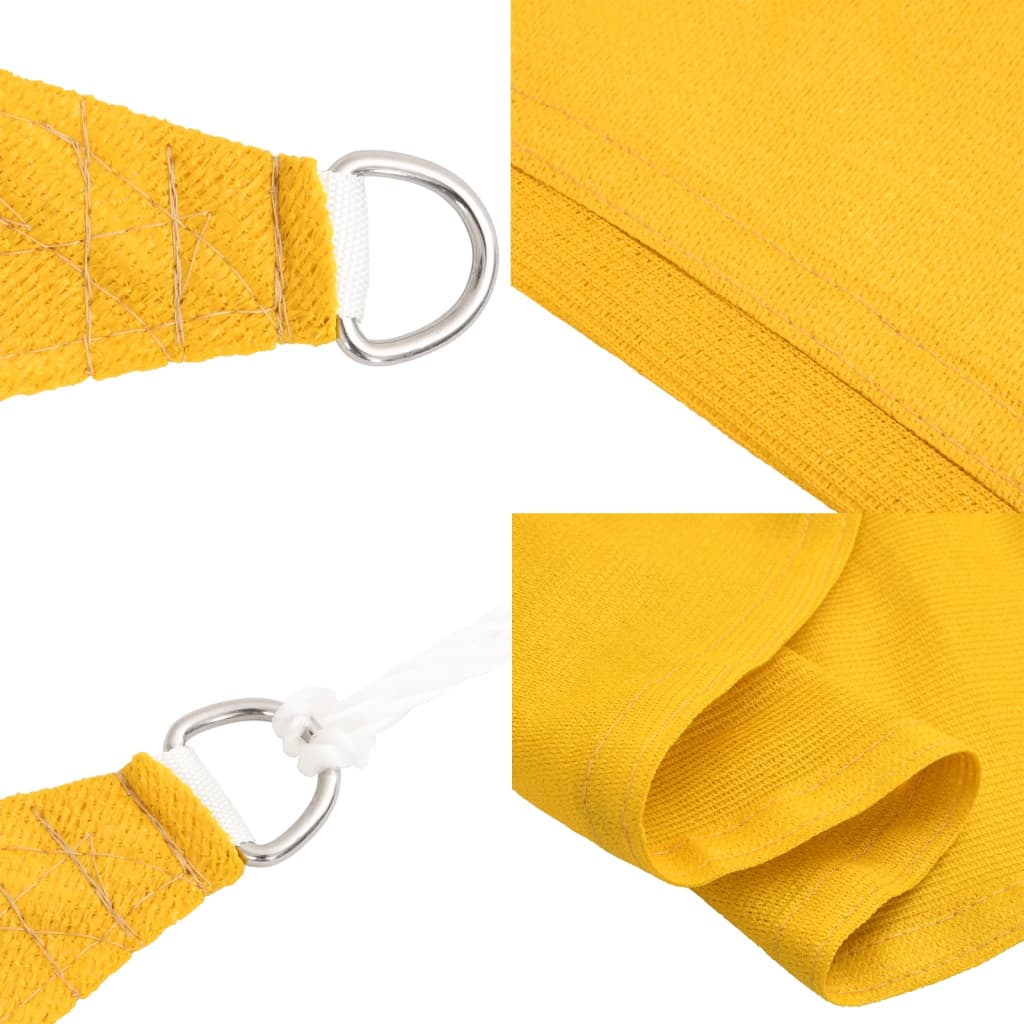 Para-sol estilo vela 160 g/m² 3x4,5 m PEAD amarelo