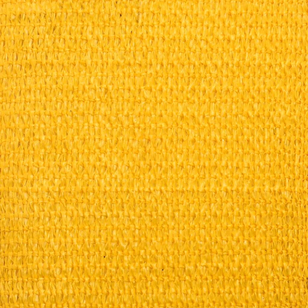 Para-sol estilo vela retangular 160 g/m² 5x7 m PEAD amarelo